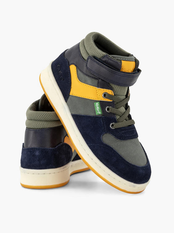 Groene hoge sneaker velcro
