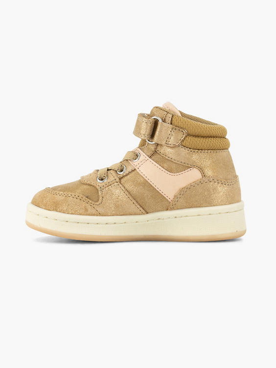 Beige hoge sneaker velcro