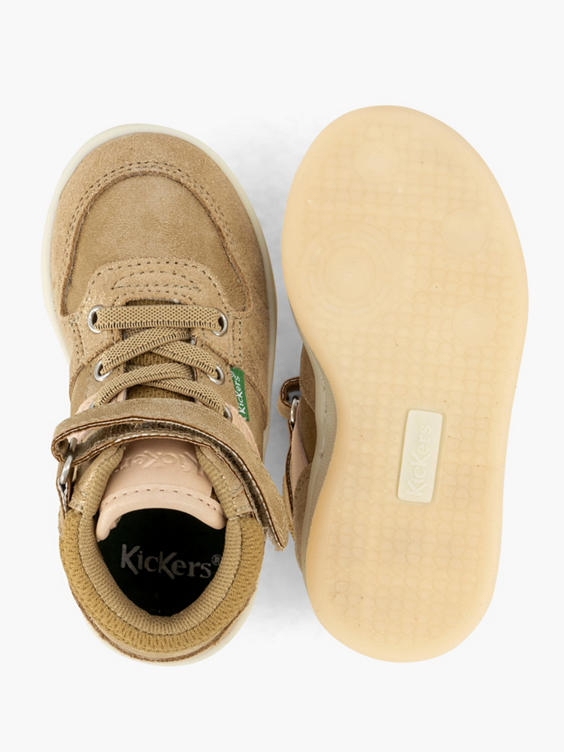 Beige hoge sneaker velcro