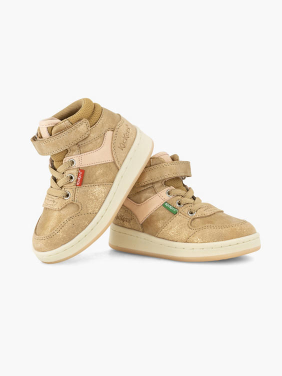 Beige hoge sneaker velcro