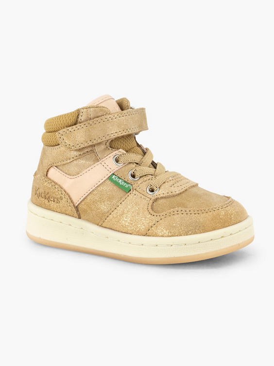 Beige hoge sneaker velcro