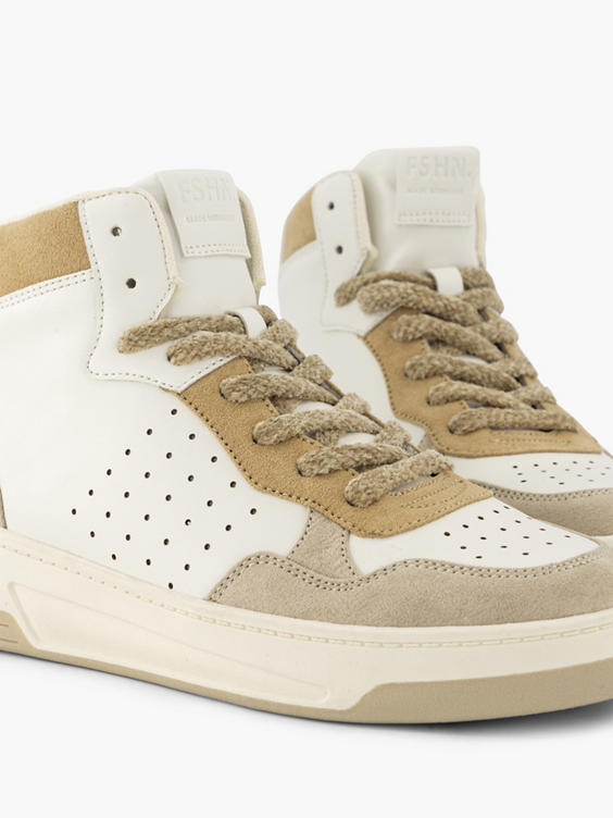 Witte hoge sneaker