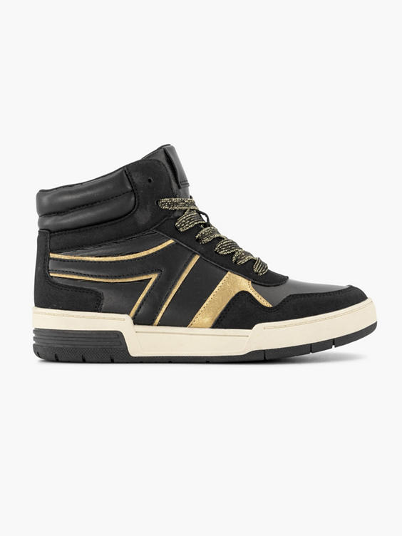 Zwarte hoge sneaker