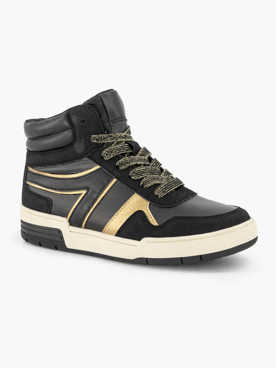 Zwarte hoge sneaker