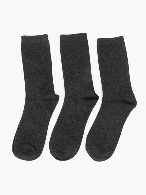 Zwarte sokken 35-42 3 pak