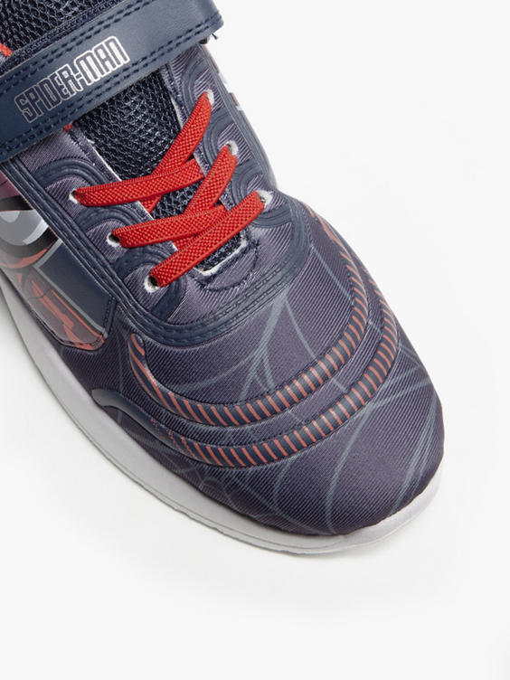 Boys Navy/Red Spiderman Velcro Trainers