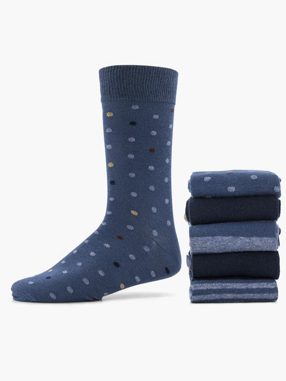 Donkerblauwe sokken mt 40-46 4 pak