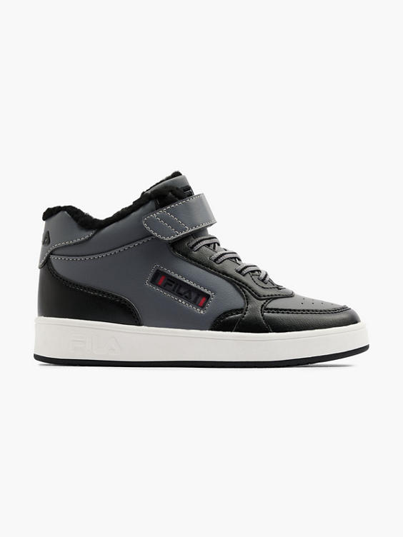 Donkergrijze hoge sneaker