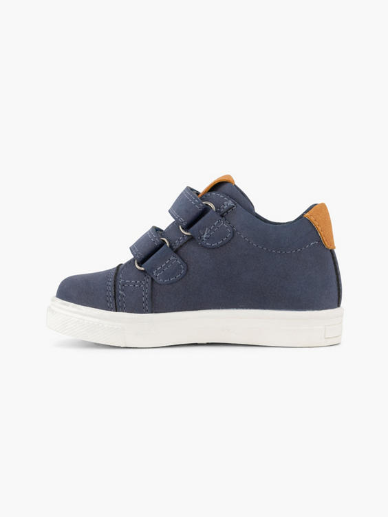 Donkerblauwe hoge sneaker velcro
