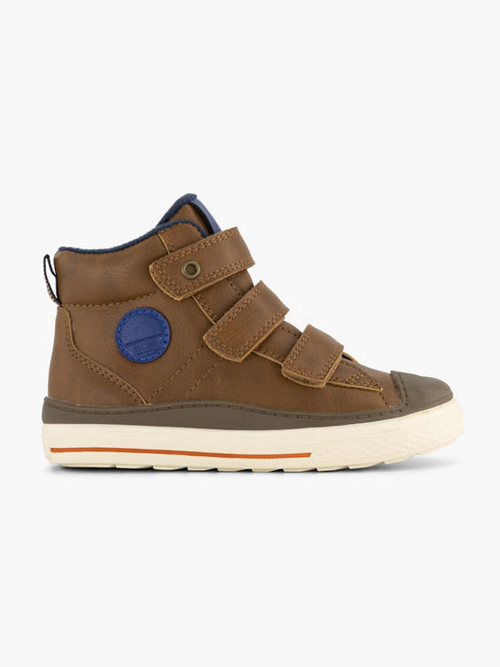 Donkerbruine hoge sneaker