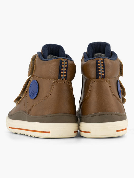 Donkerbruine hoge sneaker