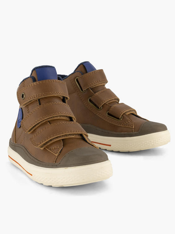 Donkerbruine hoge sneaker