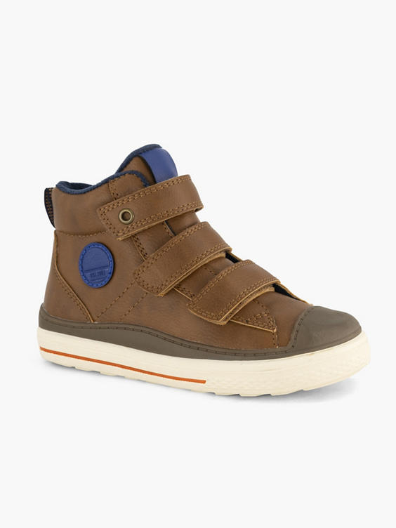 Donkerbruine hoge sneaker