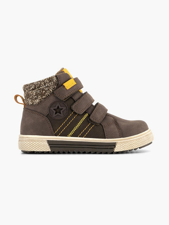Donkerbruine hoge sneaker