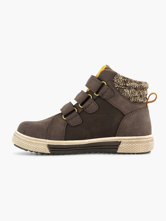 Donkerbruine hoge sneaker