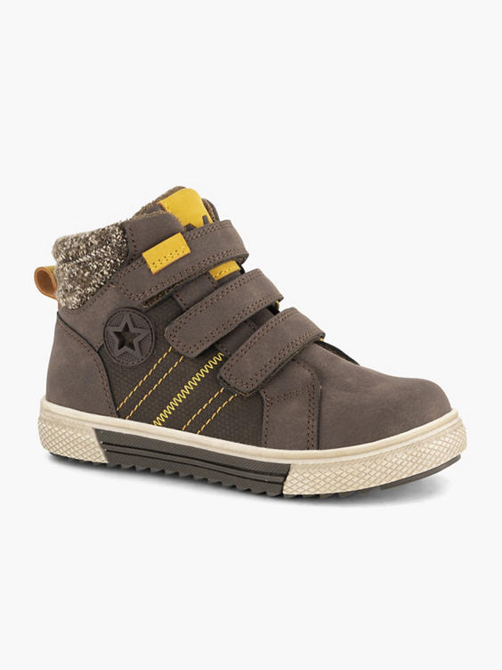 Donkerbruine hoge sneaker