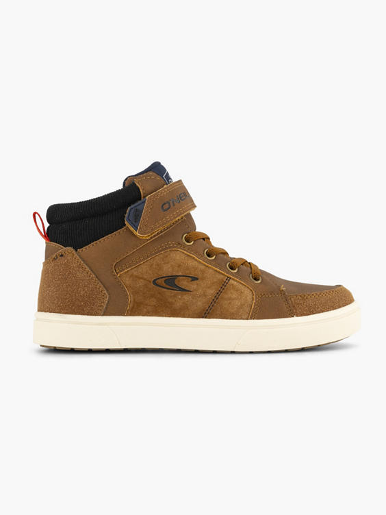 Donkerbruine hoge sneaker