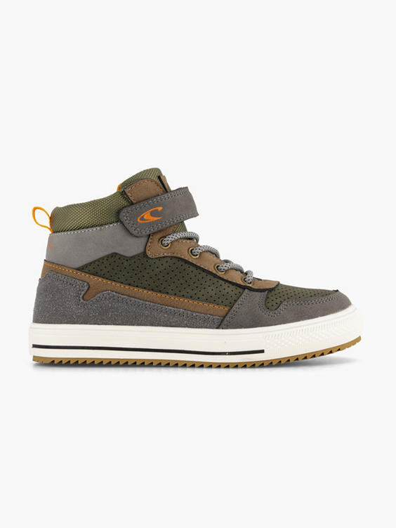 Donkergroene hoge sneaker