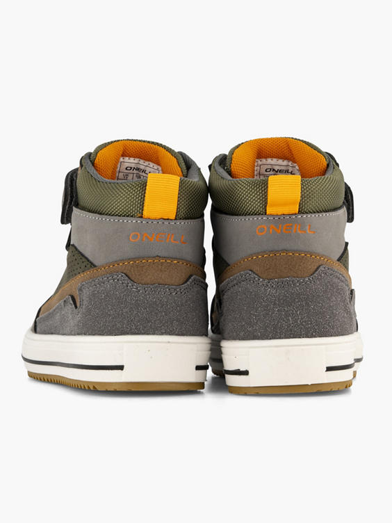 Donkergroene hoge sneaker