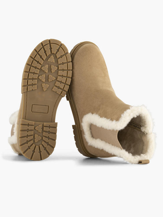 Taupe boot teddy
