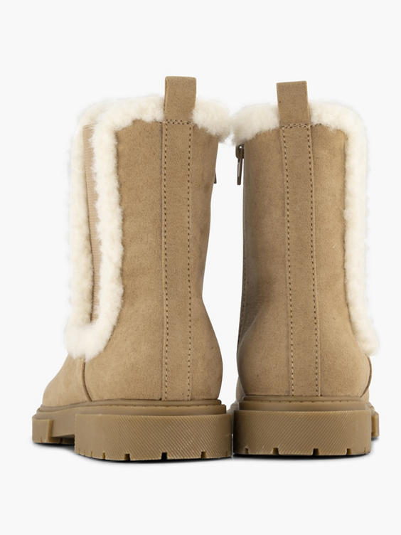 Taupe boot teddy