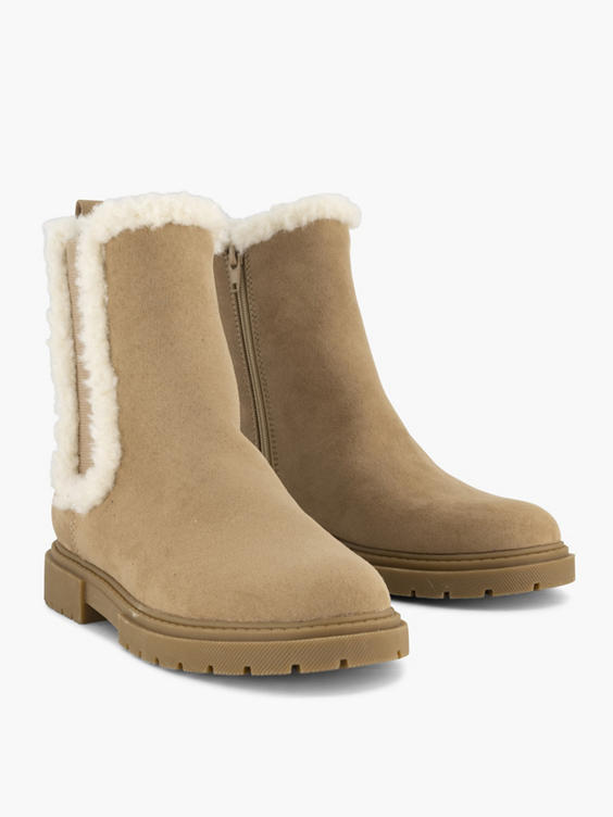Taupe boot teddy
