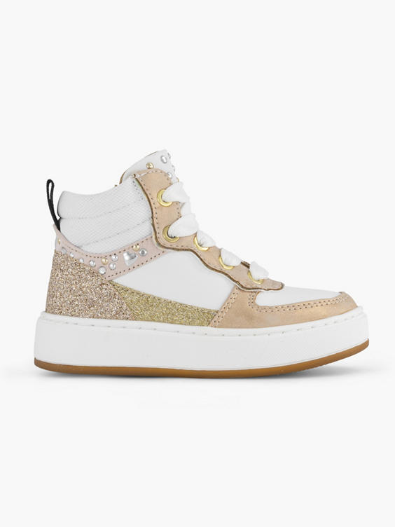 Witte hoge sneaker