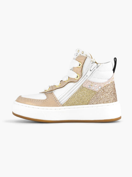 Witte hoge sneaker
