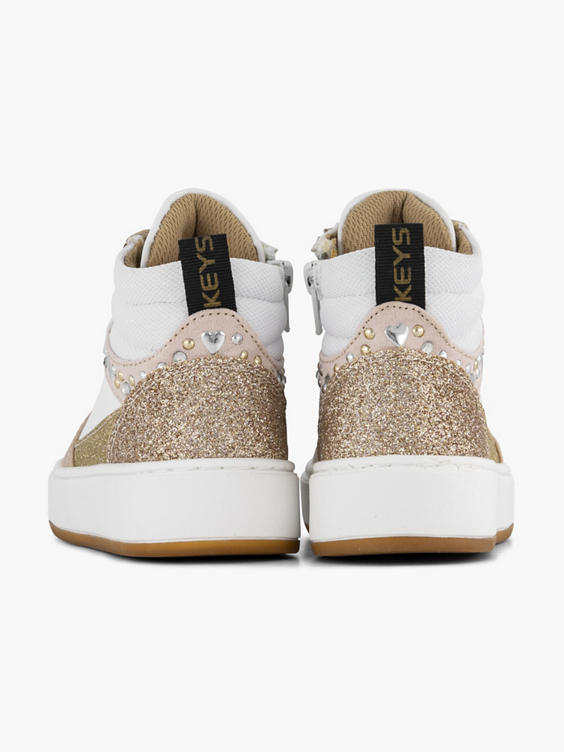 Witte hoge sneaker