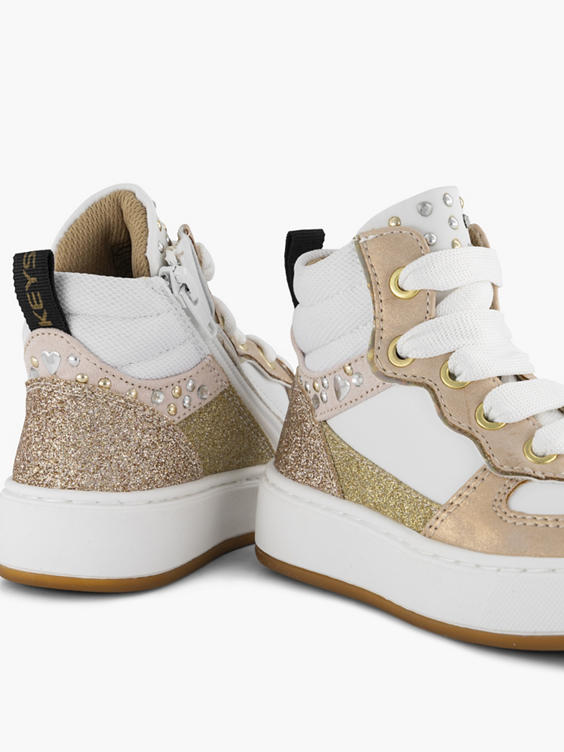 Witte hoge sneaker