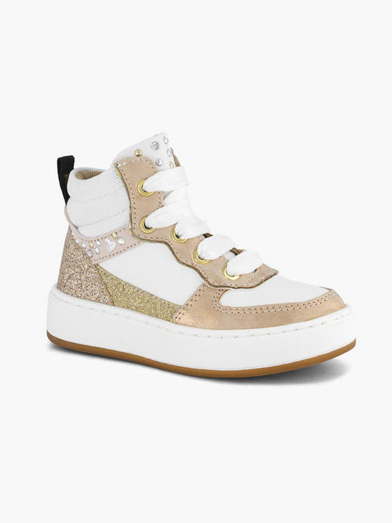 Witte hoge sneaker
