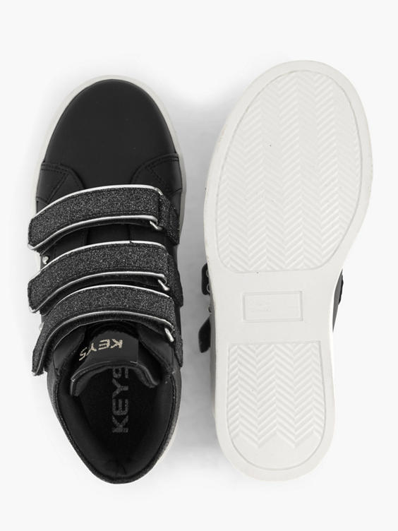 Zwarte hoge sneaker velcro