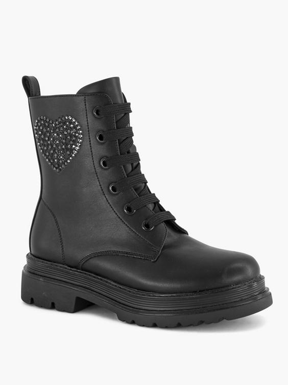 Zwarte veterboot hartje