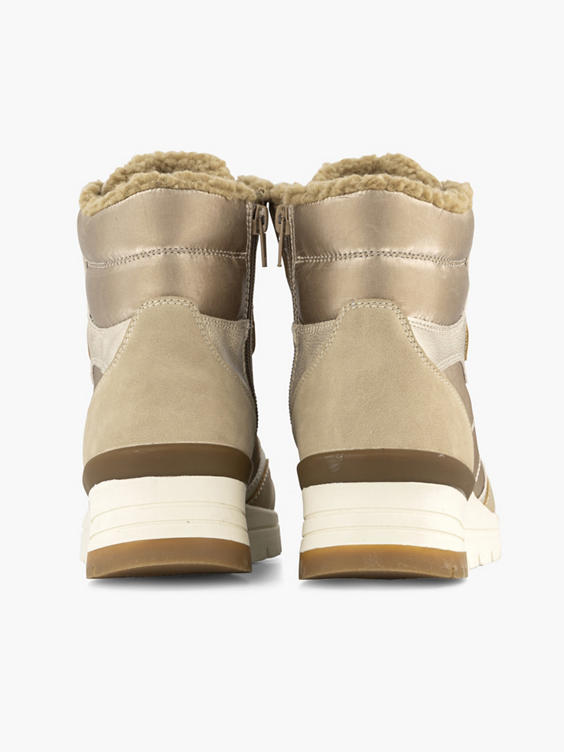 Beige hoge sneaker