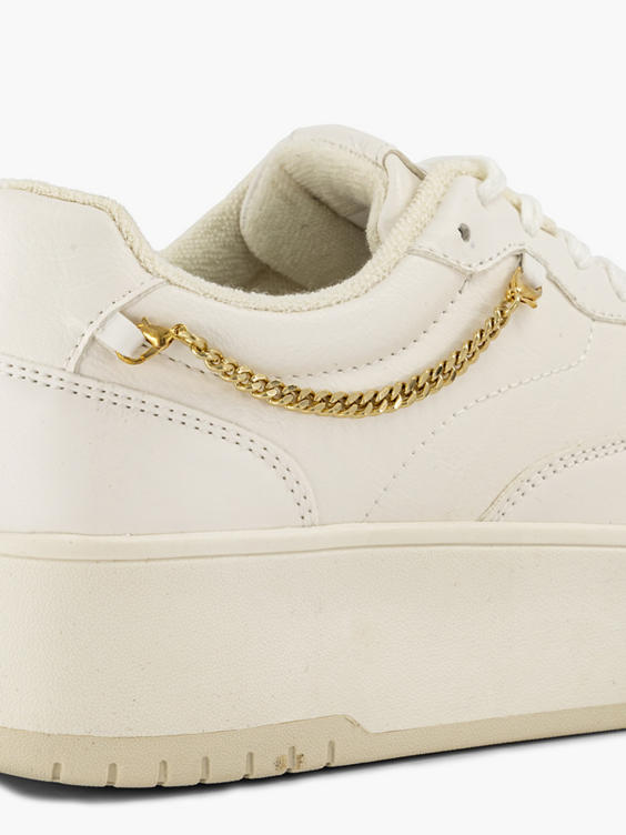 Witte platform sneakers