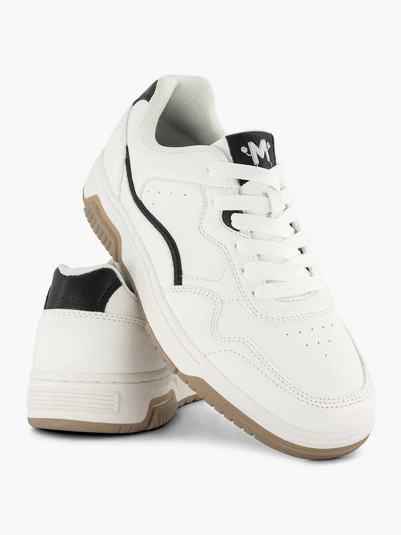 Witte lage sneakers