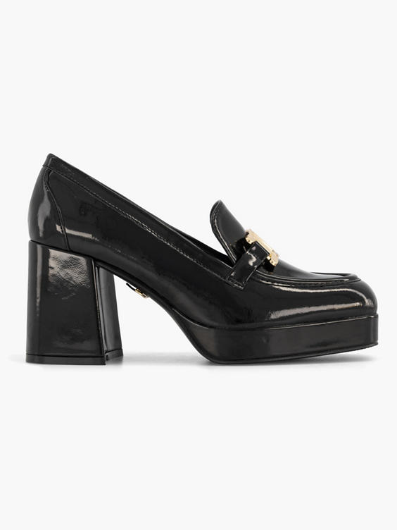 Zwarte pump lak sierketting