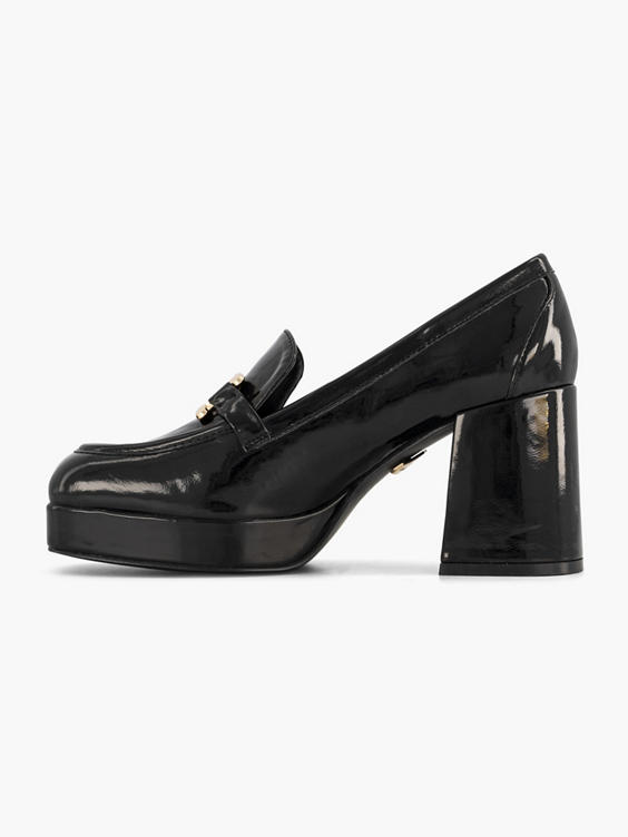 Zwarte pump lak sierketting