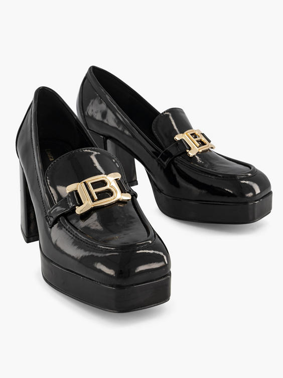Zwarte pump lak sierketting