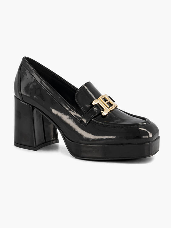 Zwarte pump lak sierketting