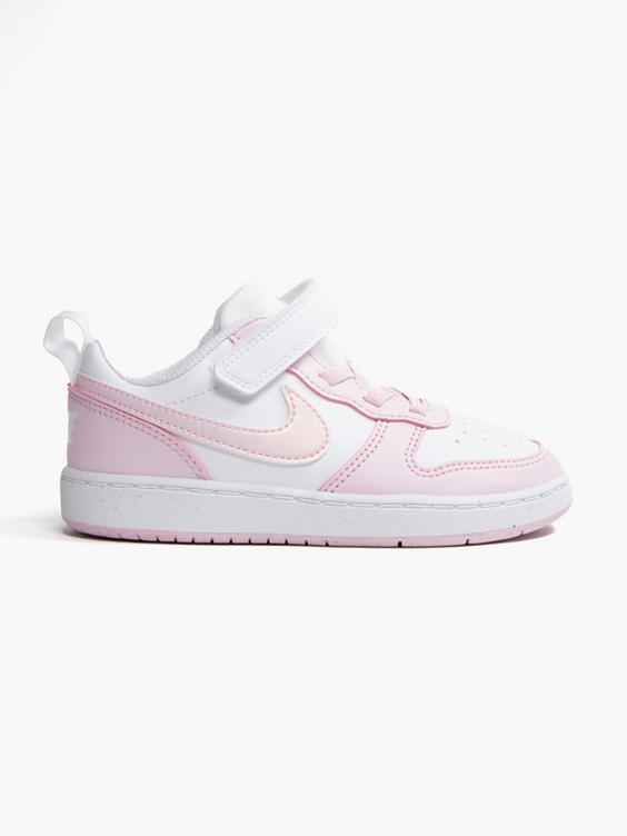 Infant Nike White/ Pink Court Borough Low Recraft Trainers