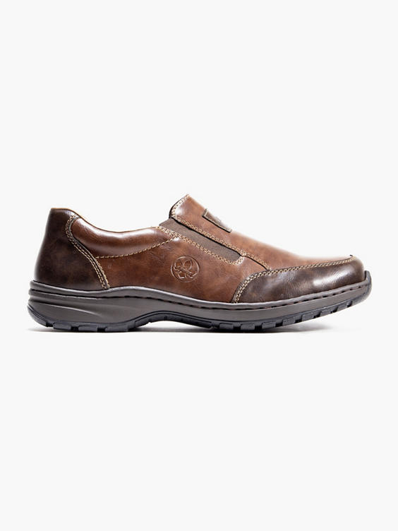 Mens Toffee/Wood Slip On Shoes
