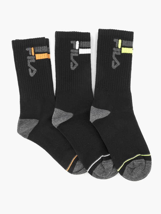Zwarte Fila Junior sokken 3 pak