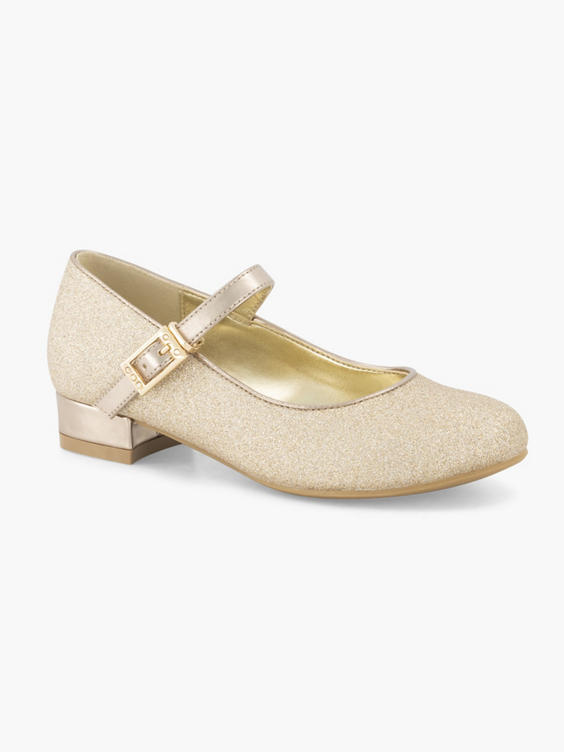 Junior Girl Gold Glitter Shoe