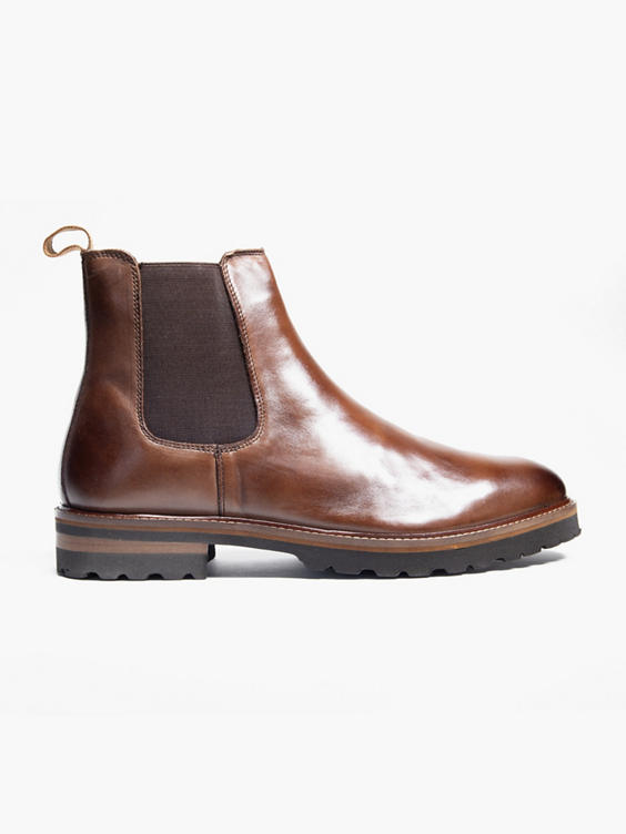 Mens Brown Leather Chelsea Boot