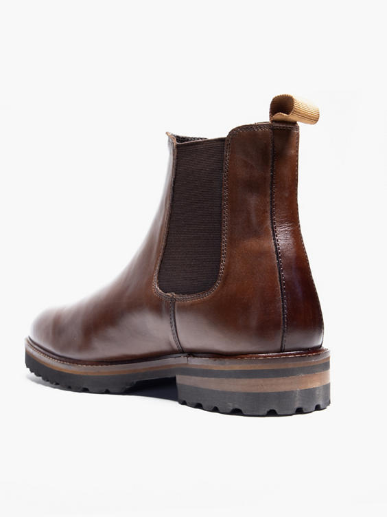 Mens Brown Leather Chelsea Boot