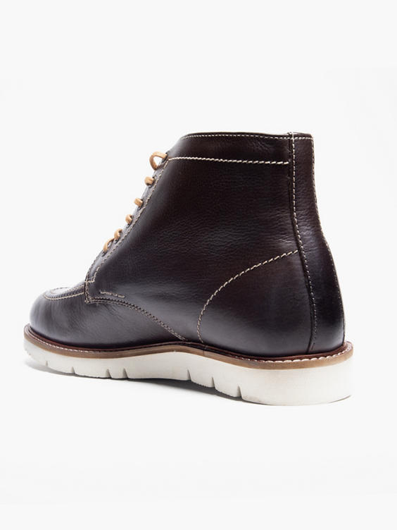 Mens Brown Leather Casual Boots