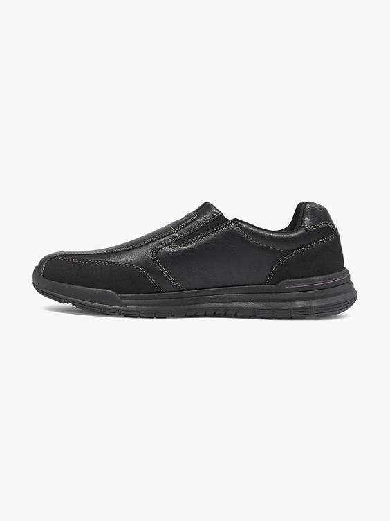 Black/Brown Casual Slip On Shoe