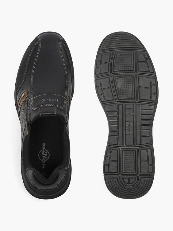 Black/Brown Casual Slip On Shoe