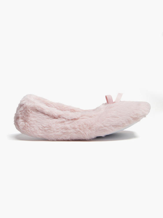 Ladies Pink Ballerina Slippers 